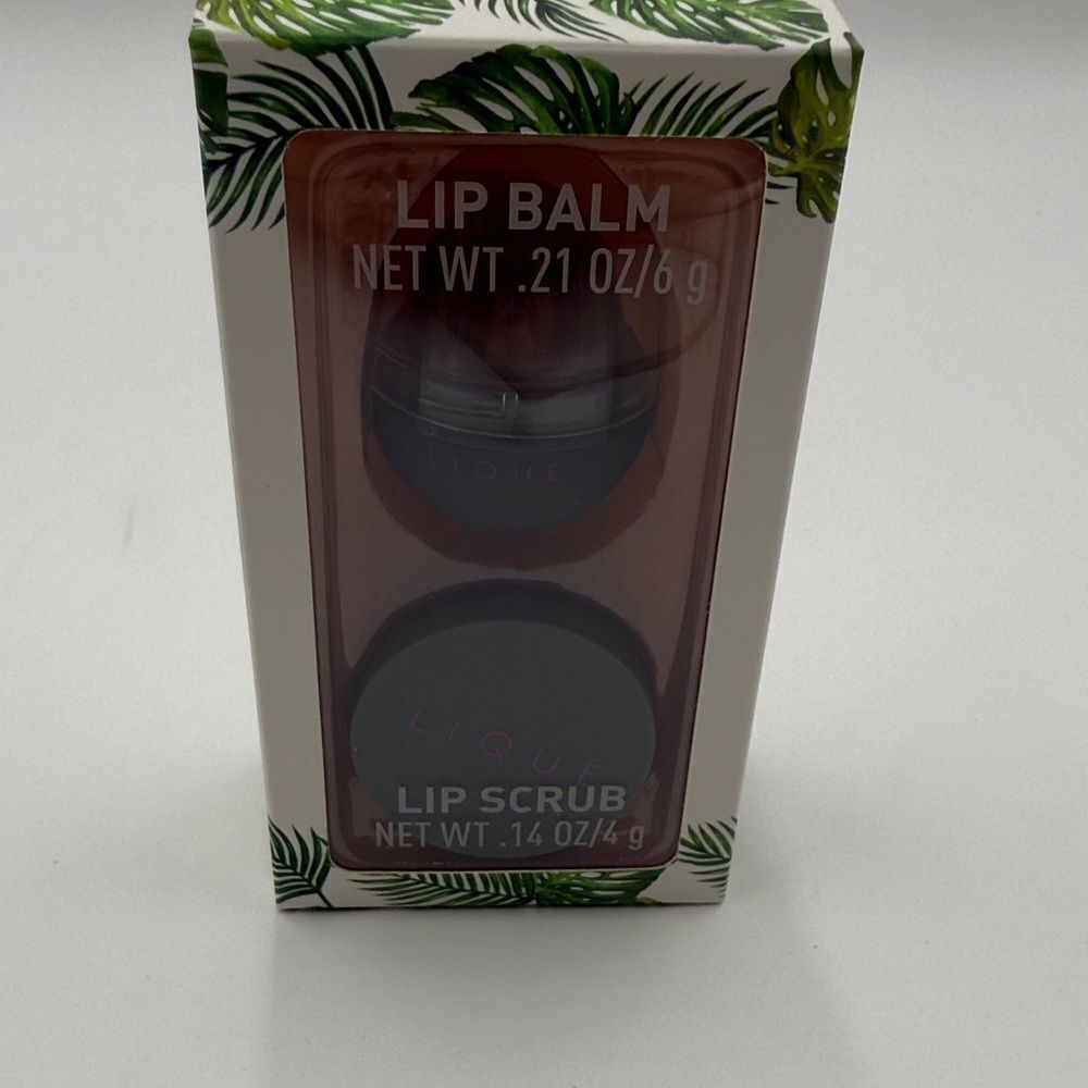 Lique Lip Balm and Scrub Set